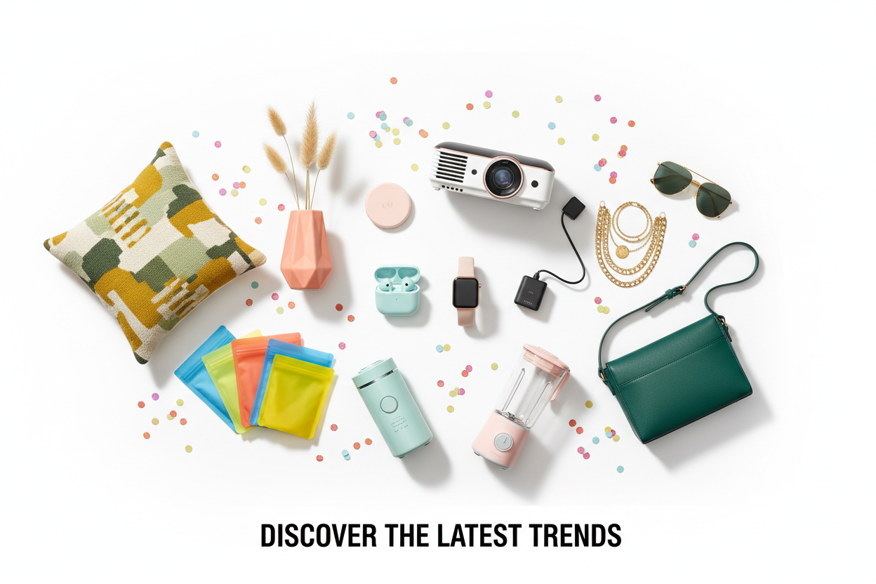 Slide 1 - Products Flatlay